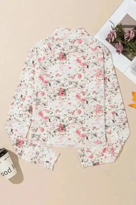 Floral Aura Mesh Blouse
