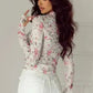 Floral Aura Mesh Blouse