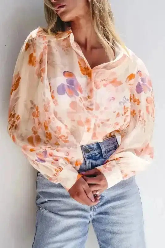 Floral Drift Oversized Blouse
