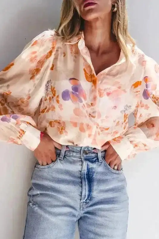 Floral Drift Oversized Blouse