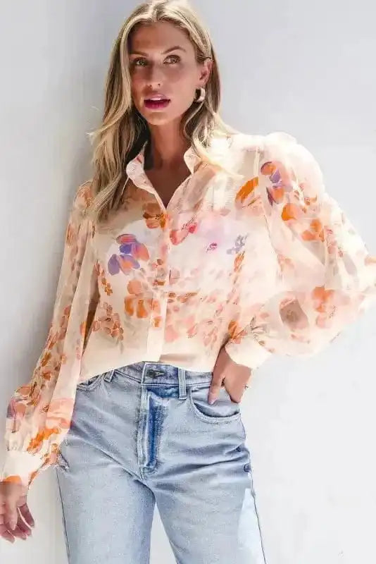 Floral Drift Oversized Blouse
