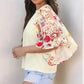 Floral Fusion Beige Blouse