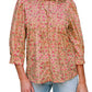 Floral Half Sleeve Blouse Top – Women’s Boho Casual Printed Blouse