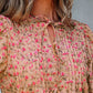 Floral Half Sleeve Blouse Top – Women’s Boho Casual Printed Blouse