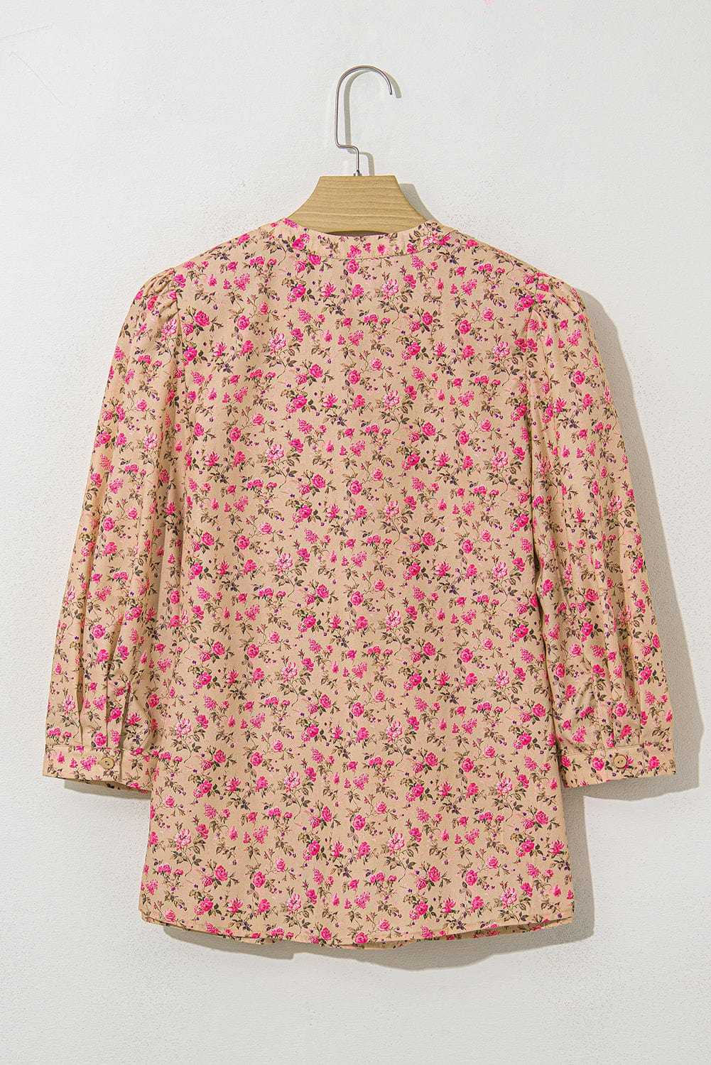Floral Half Sleeve Blouse Top – Women’s Boho Casual Printed Blouse
