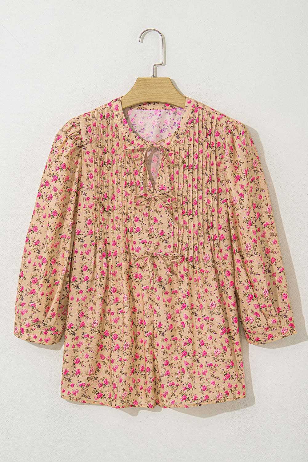 Floral Half Sleeve Blouse Top – Women’s Boho Casual Printed Blouse
