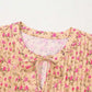 Floral Half Sleeve Blouse Top – Women’s Boho Casual Printed Blouse