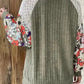 Floral Mosaic Ribbed Blouse