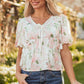 FloraVogue Peplum Blouse