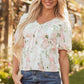 FloraVogue Peplum Blouse
