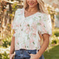 FloraVogue Peplum Blouse