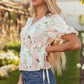FloraVogue Peplum Blouse