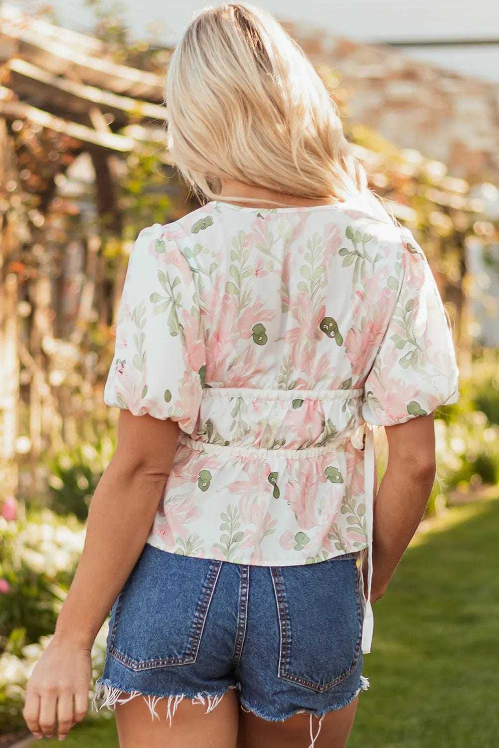 FloraVogue Peplum Blouse