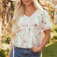 FloraVogue Peplum Blouse