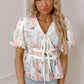 FloraVogue Peplum Blouse