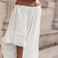 Frosted Lace Off-Shoulder Top - Feminine Elegance
