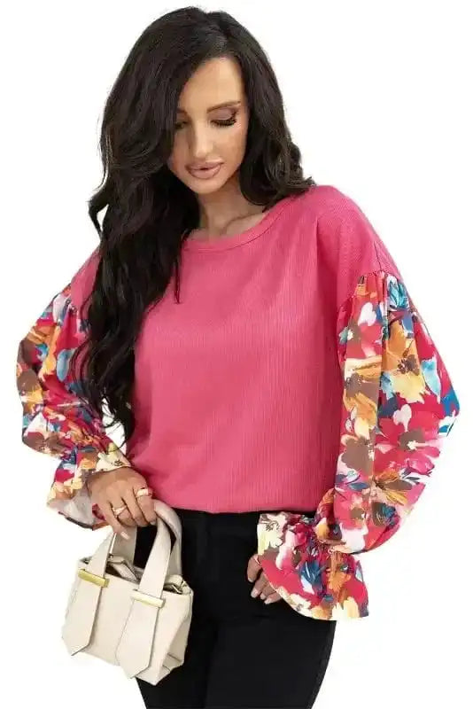 Garden Glam Ribbed Top