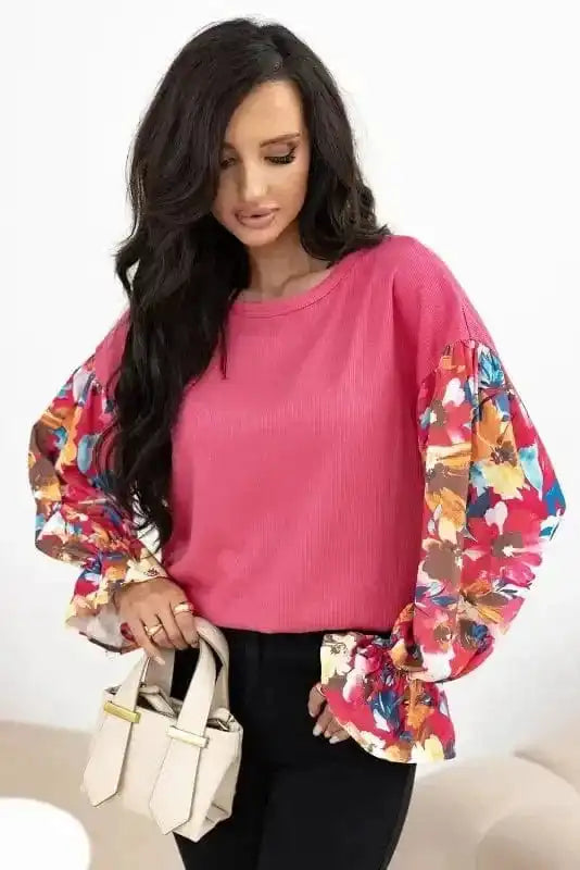 Garden Glam Ribbed Top