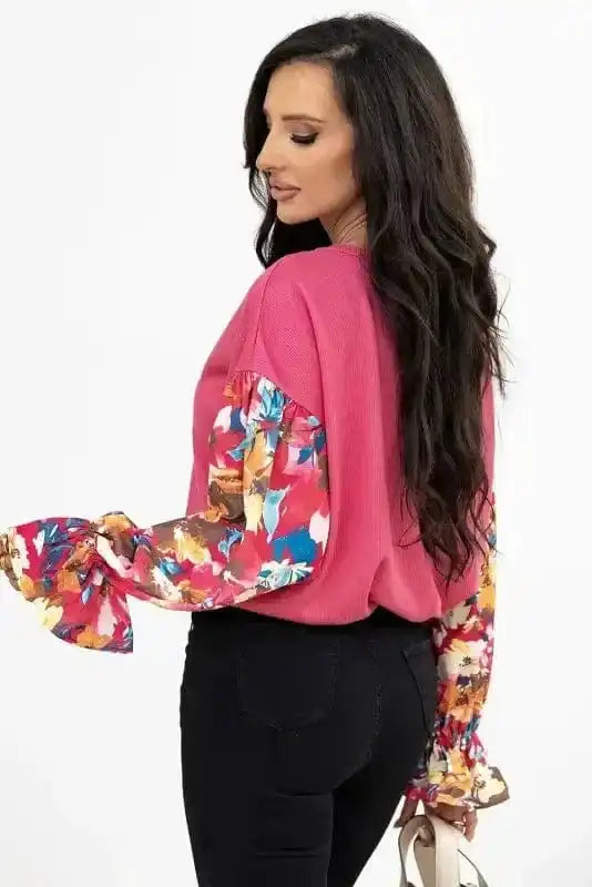 Garden Glam Ribbed Top