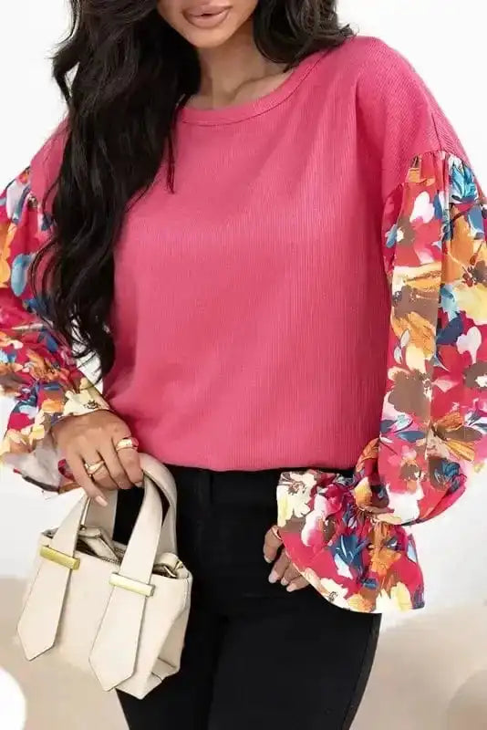Garden Glam Ribbed Top