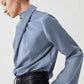 Ivy Asymmetric Blouse - Pleated Turtleneck Bell Sleeve
