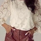 Jacquard Bloom Blouse