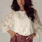 Jacquard Bloom Blouse