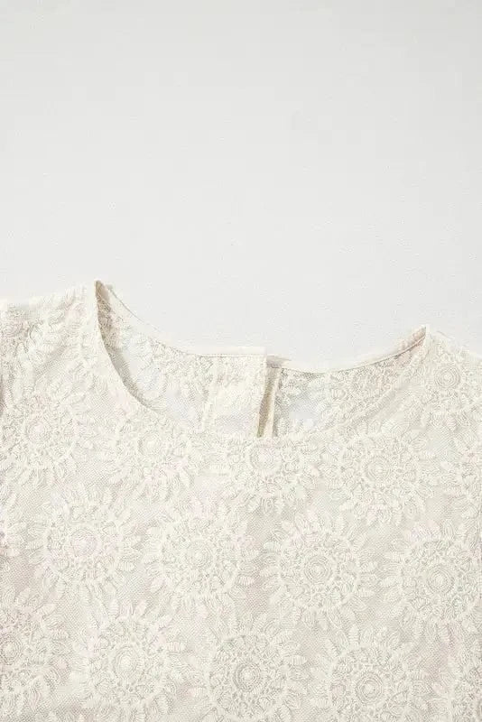 Jacquard Bloom Blouse