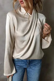 Luxe Satin Crossover Blouse