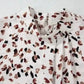 Leopard Luxe Pleated Blouse