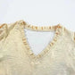 Metallic Velvet Babydoll Blouse