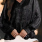 Metallic Velvet Babydoll Blouse