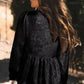 Metallic Velvet Babydoll Blouse
