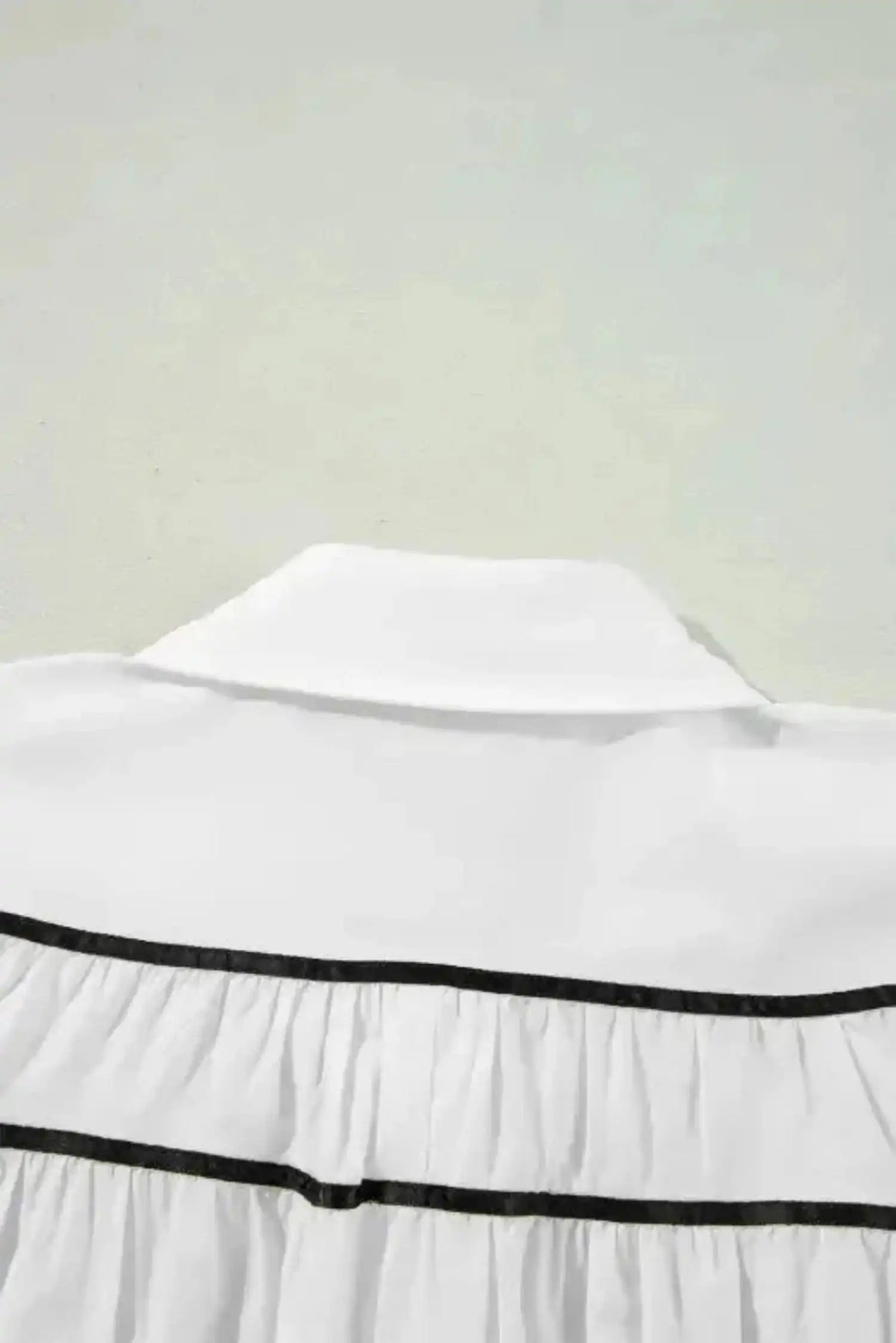 Monochrome Elegance Bowtie Blouse