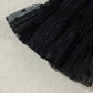 Noir Dot Lace Illusion Blouse