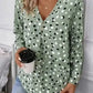Polka Charm V-Neck Blouse