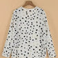 Polka Charm V-Neck Blouse