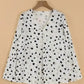 Polka Charm V-Neck Blouse