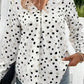Polka Charm V-Neck Blouse