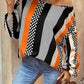 Polka Dot Blouse - Black & Orange