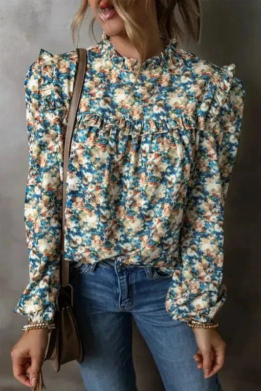 Puff Sleeve Petals Blouse