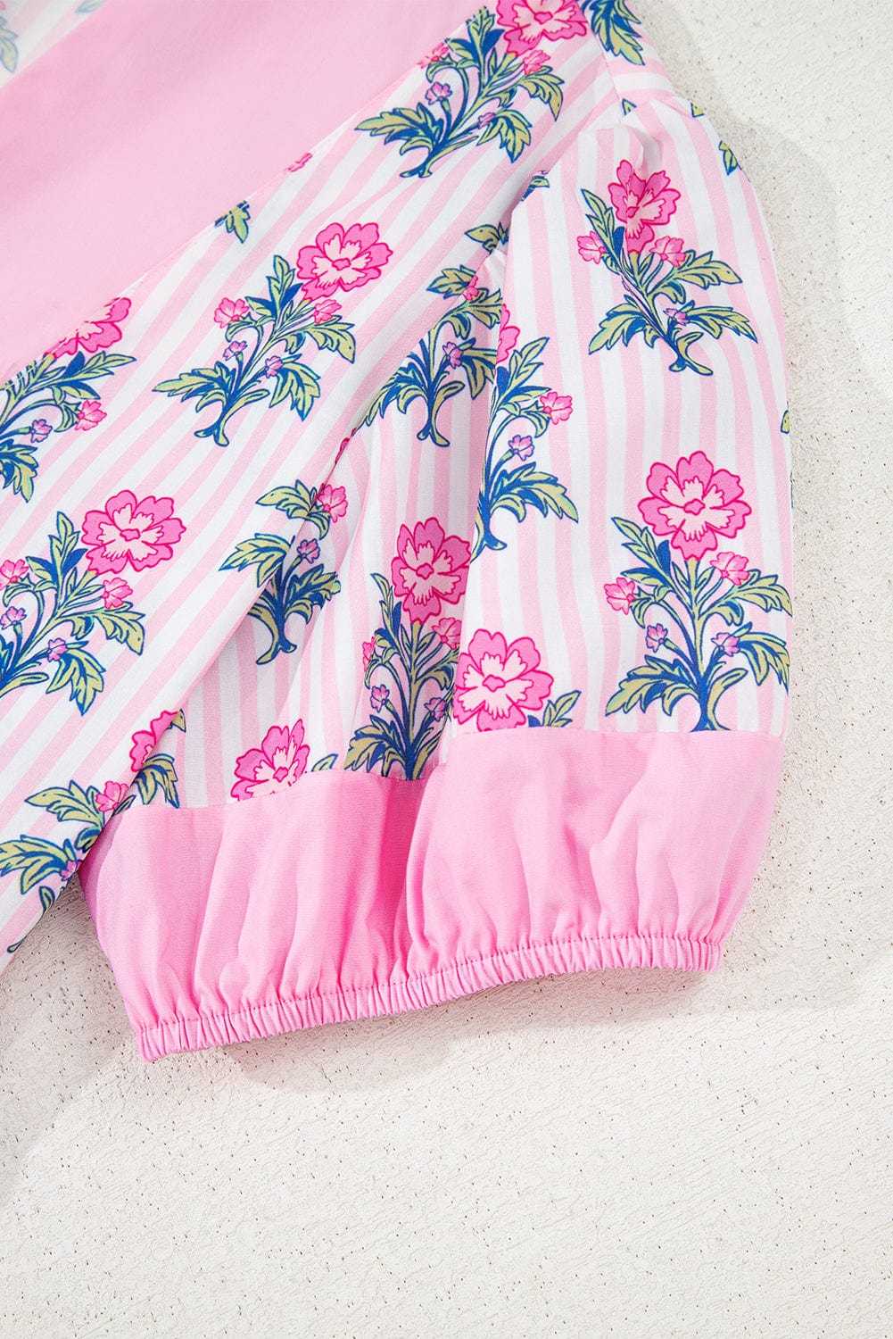 Rose Floral Peplum Blouse