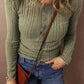 Sleek Silhouette Ribbed Blouse