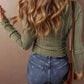 Sleek Silhouette Ribbed Blouse
