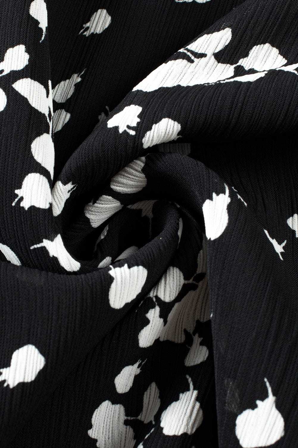 Split Neck Crinkled Blouse