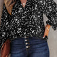 Split Neck Crinkled Blouse