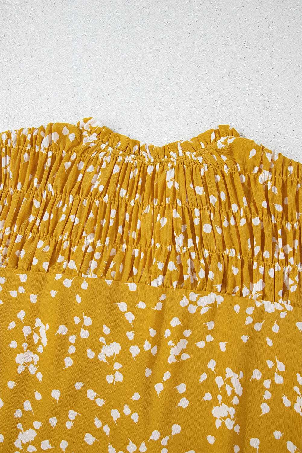 Split Neck Crinkled Blouse