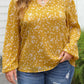 Split Neck Crinkled Blouse