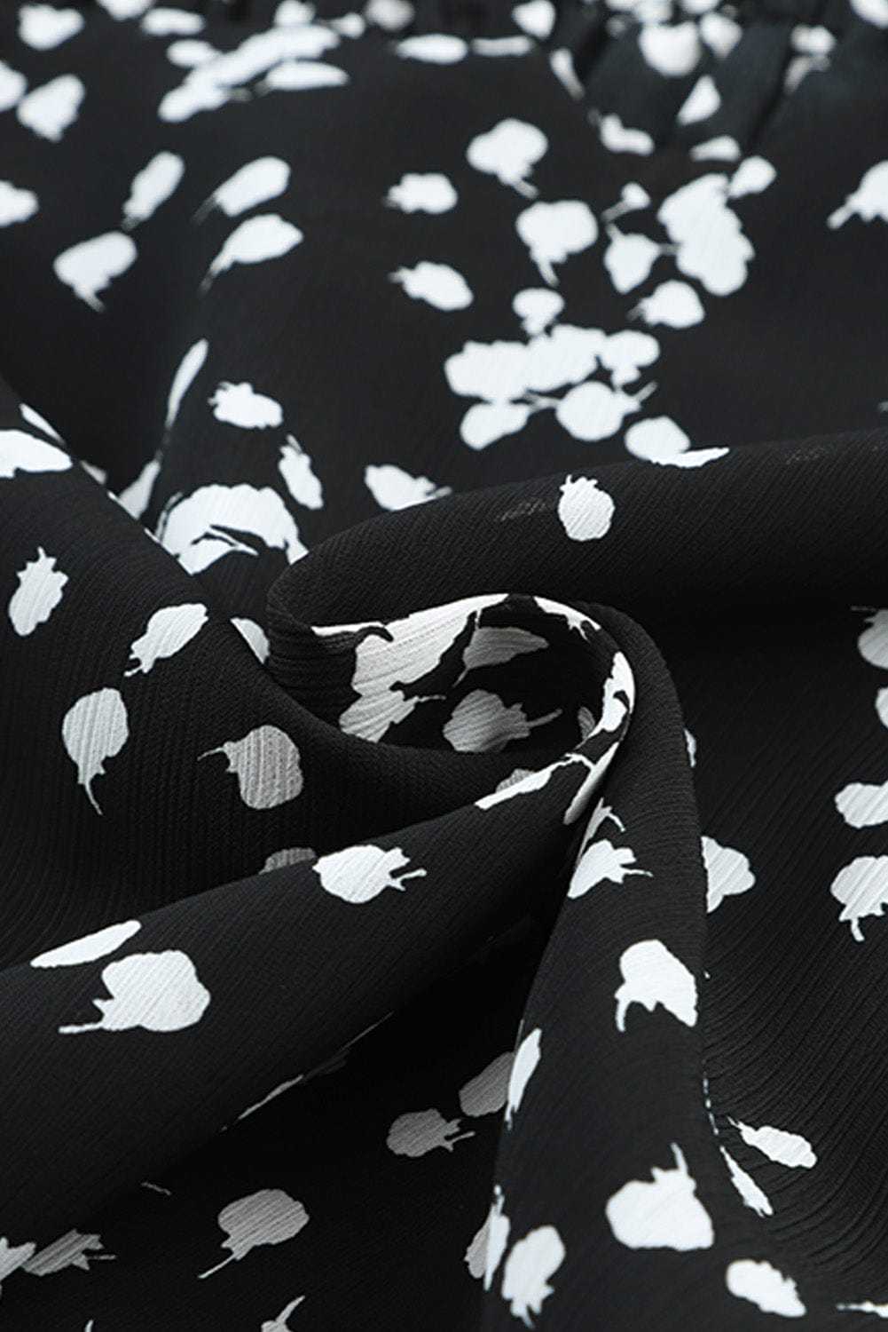 Split Neck Crinkled Blouse