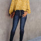 Split Neck Crinkled Blouse